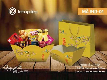 Bộ Túi & Hộp, Túi & Khay đựng quà Tết