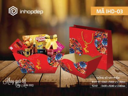 Bộ Túi & Hộp, Túi & Khay đựng quà Tết