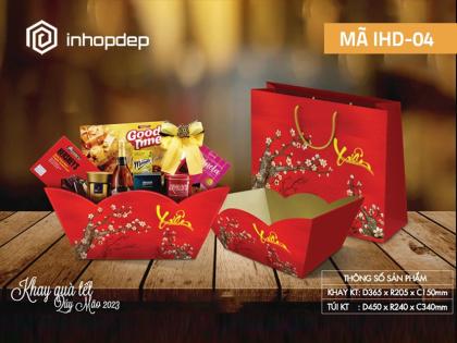 Bộ Túi & Hộp, Túi & Khay đựng quà Tết